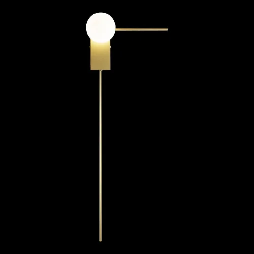 Бра Meridian 10132/G Gold LOFT IT белый на 1 лампа, основание золотое в стиле хай-тек  фото 2