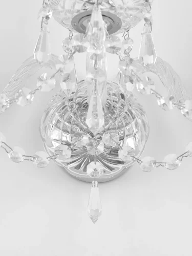 Бра 104B/3/141 Ni Bohemia Ivele Crystal без плафона на 3 лампы, основание прозрачное никель в стиле классический drops фото 2