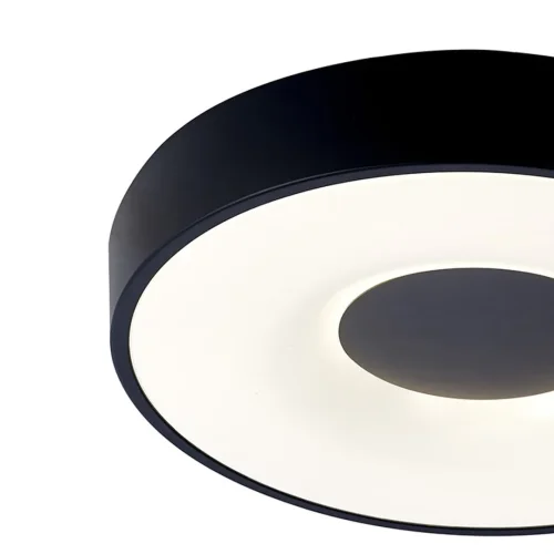Светильник потолочный LED с пультом Coin 7567 Mantra белый чёрный 1 лампа, основание чёрное в стиле современный хай-тек с пультом фото 3
