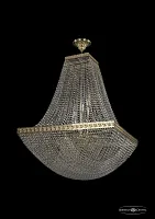 Люстра потолочная хрустальная 19322/H2/70IV G Bohemia Ivele Crystal прозрачная на 22 лампы, основание золотое в стиле классический sp