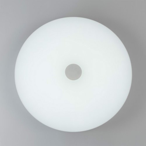 Люстра с пультом LED+Bluetooth Норден 660012901 DeMarkt белая на 1 лампа, основание белое в стиле хай-тек с пультом фото 2