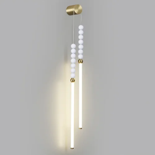 Бра LED Monella 6639/16WL Odeon Light белый на 1 лампа, основание античное бронза в стиле современный  фото 4