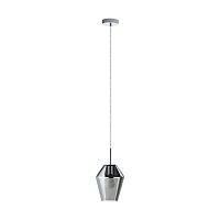 Светильник подвесной MURMILLO 96773 Eglo прозрачный серый 1 лампа, основание хром в стиле современный 