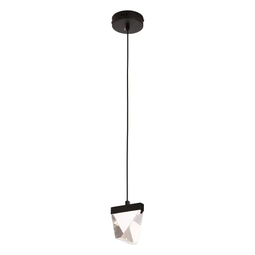 Светильник подвесной LED Littlerock LSP-7095 Lussole прозрачный 1 лампа, основание чёрное в стиле современный 