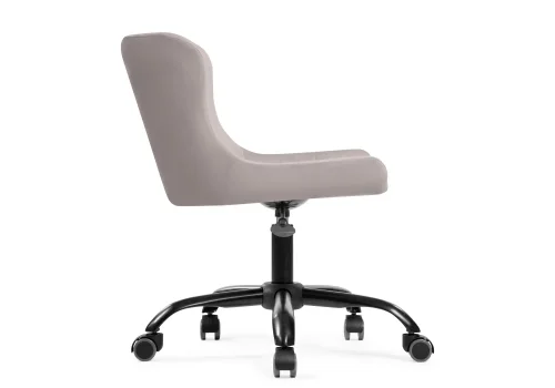 Компьютерное кресло Эдон серое  566504 Woodville, серый/велюр, ножки/пластик/чёрный, размеры - *820***500*600 фото 3