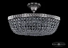 Люстра потолочная хрустальная 19113/45IV Ni Bohemia Ivele Crystal прозрачная на 4 лампы, основание никель в стиле классический sp