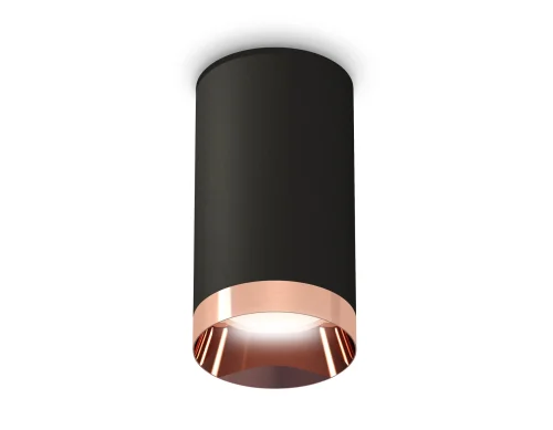 Светильник накладной Techno spot XS6323025 Ambrella light чёрный 1 лампа, основание чёрное в стиле современный круглый