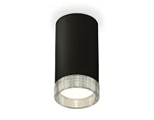 Светильник накладной XS8162010 Ambrella light чёрный 1 лампа, основание чёрное в стиле хай-тек круглый