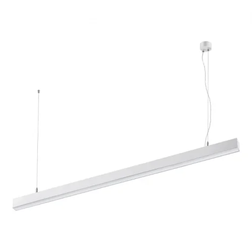 Светильник подвесной LED Iter 358865 Novotech белый 1 лампа, основание белое в стиле современный минимализм линейный