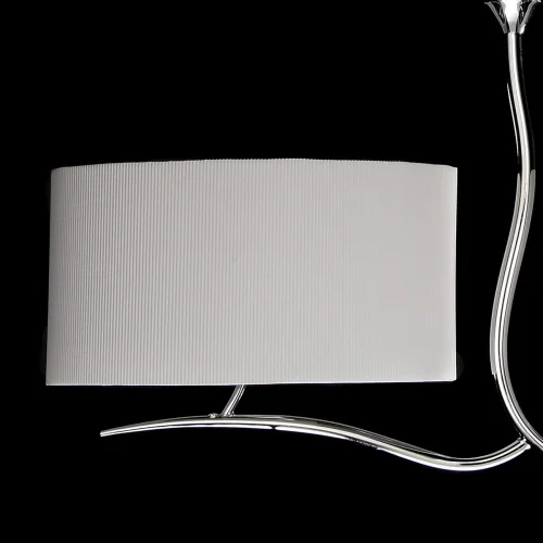 Люстра подвесная  EVE CROMO - P. CREMA 1130 Mantra белая на 4 лампы, основание хром в стиле современный  фото 4