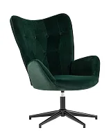 Кресло Филадельфия регулируемое, черная ножка, велюр серо-зеленый УТ000010439 Stool Group, голубой/велюр, ножки/металл/чёрный, размеры - ****700*775мм
