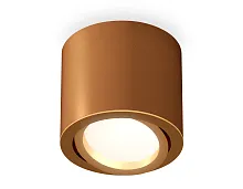 Светильник накладной Techno spot XS7404001 Ambrella light коричневый 1 лампа, основание коричневое в стиле хай-тек современный круглый