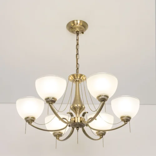 Люстра подвесная Франческа CL417263 Citilux белая на 75 ламп, основание бронзовое в стиле классический  фото 5