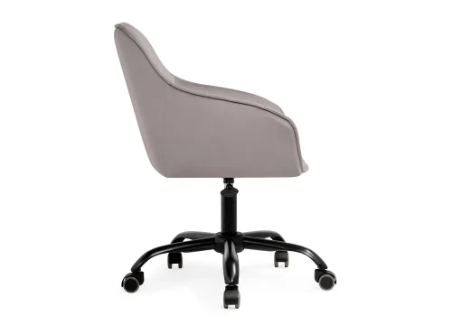 Компьютерное кресло Оиши серое  566498 Woodville, серый/велюр, ножки/пластик/чёрный, размеры - *890***560*630 фото 3