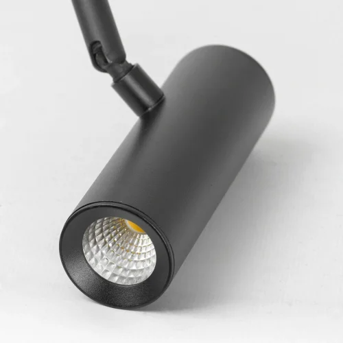 Бра LED Clay LSP-7240 Lussole чёрный на 1 лампа, основание чёрное в стиле хай-тек современный гибкая ножка для чтения фото 2
