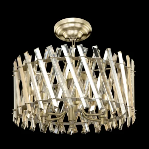 Люстра подвесная Ингвар CL334263 Citilux прозрачная на 6 ламп, основание бронзовое в стиле современный  фото 3