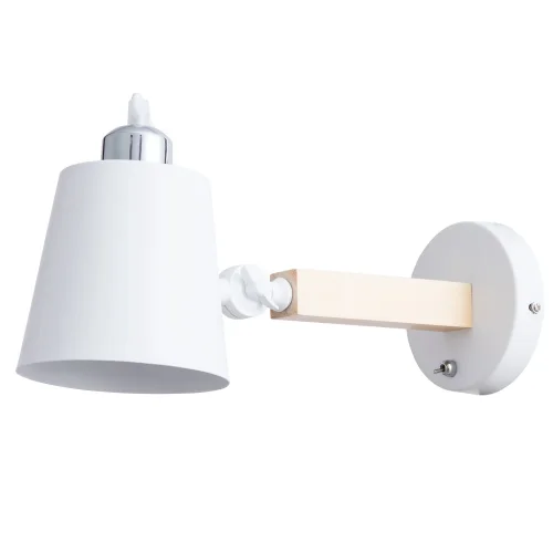 Бра с выключателем Oscar A7141AP-1WH Arte Lamp белый на 1 лампа, основание белое в стиле современный 