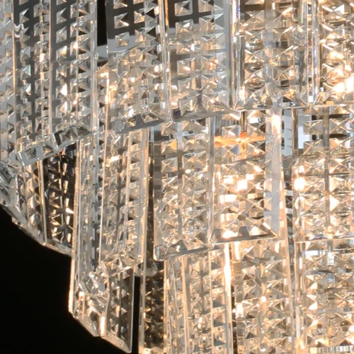 Люстра подвесная Аделард 642016207 MW-Light прозрачная на 7 ламп, основание хром в стиле классический современный  фото 5