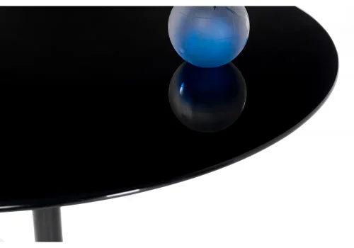 Стеклянный стол Tulip 90 black glass 15770 Woodville столешница чёрная из стекло фото 3