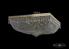 Люстра потолочная хрустальная 19272/80IV G Bohemia Ivele Crystal прозрачная на 16 ламп, основание золотое в стиле классика sp