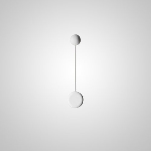 Бра Pin Wall Light A White 123301-22 ImperiumLoft белый на 1 лампа, основание белое в стиле лофт винтаж 