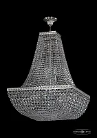 Люстра потолочная хрустальная 19112/H2/55IV Ni Bohemia Ivele Crystal прозрачная на 12 ламп, основание никель в стиле классический sp