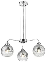 Люстра подвесная 239-103-03 Velante хром на 3 лампы, основание хром в стиле современный 