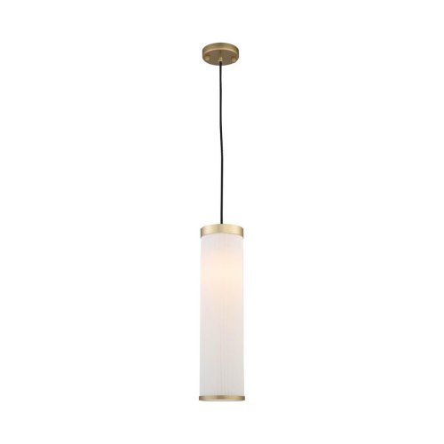 Светильник подвесной Dorotea 2712-1P Favourite белый 1 лампа, основание латунь в стиле современный трубочки фото 2