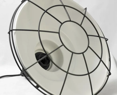 Светильник подвесной лофт LSP-9848 Lussole белый 1 лампа, основание белое чёрное в стиле лофт  фото 3