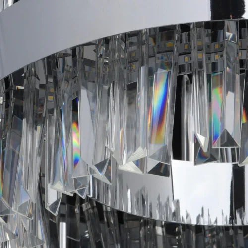 Люстра подвесная LED с пультом Аделард 642014501 MW-Light прозрачная на 1 лампа, основание хром в стиле классический с пультом фото 7