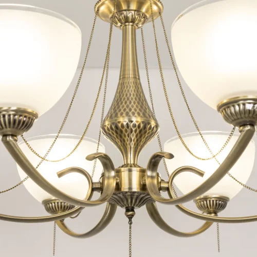 Люстра подвесная Франческа CL417263 Citilux белая на 75 ламп, основание бронзовое в стиле классический  фото 6