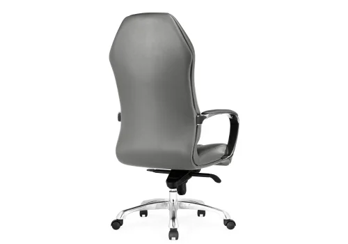 Компьютерное кресло Damian grey 15743 Woodville, серый/экокожа, ножки/металл/хром, размеры - *1330***650*670 фото 5