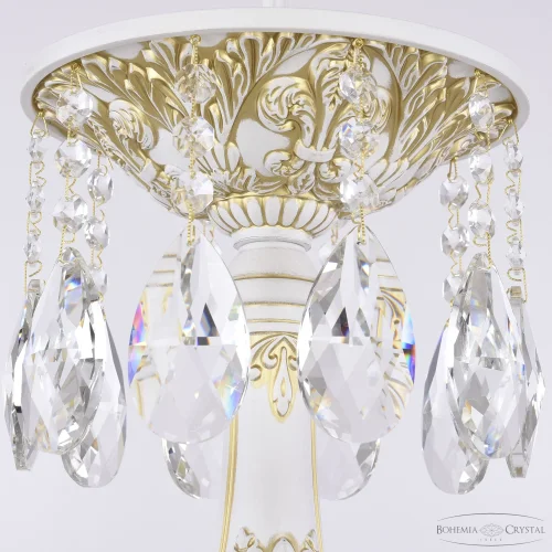 Люстра подвесная AL78101/10/300 A WMG Bohemia Ivele Crystal без плафона на 10 ламп, основание белое патина золотое в стиле классический sp фото 4