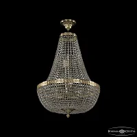Люстра подвесная 19051/H2/45IV G C1 Bohemia Ivele Crystal прозрачная на 8 ламп, основание золотое в стиле классика sp