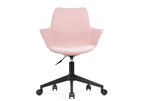 Компьютерное кресло Tulin white / pink / black 15709 Woodville, белый/экокожа, ножки/пластик/чёрный, размеры - *910***600*600 фото 2