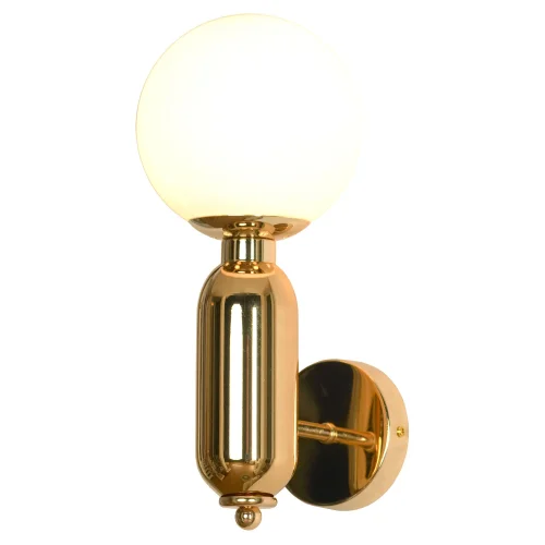 Бра LSP-8474 Lussole белый на 1 лампа, основание матовое золото в стиле современный 