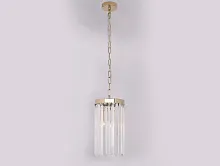 Светильник подвесной 10111/S gold Newport прозрачный 1 лампа, основание золотое в стиле классический 