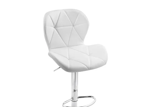 Барный стул Trio white / chrome 15727 Woodville, белый/экокожа, ножки/металл/хром, размеры - *1060***480*520 фото 5