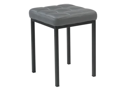 Деревянный стул Байя кожзам темно-серый / черный матовый 424170 Woodville, серый/искусственная кожа, ножки/металл/чёрный, размеры - ****350*350 фото 6