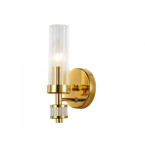 Бра с диммером Aesthetic 2673-1W Favourite прозрачный на 1 лампа, основание золотое в стиле арт-деко классический 