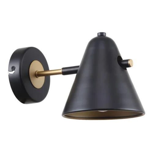Бра Rigor 2844-1W F-promo чёрный на 1 лампа, основание чёрное в стиле лофт 