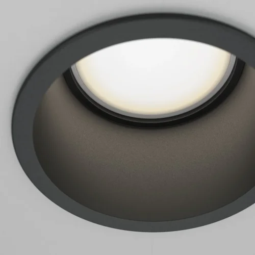 Светильник точечный Reif DL049-01B Maytoni чёрный 1 лампа, основание чёрное в стиле хай-тек современный  фото 3