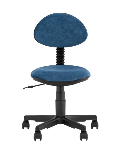 Кресло детское УМКА геометрия синий Paradigma 795 УТ000035234 Stool Group, синий/текстиль, ножки/полимер/чёрный, размеры - ****525*590 фото 2