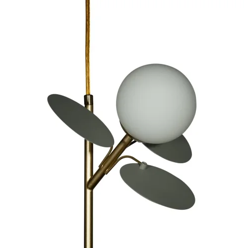 Светильник подвесной Matisse 10008/2P Grey LOFT IT белый 2 лампы, основание золотое в стиле современный шар фото 6