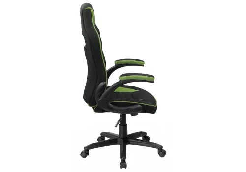 Кресло игровое Plast 1 green / black 11913 Woodville, зелёный/ткань, ножки/пластик/чёрный, размеры - *1270***670*600 фото 3