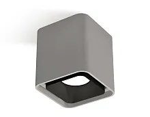 Светильник накладной XS7842002 Ambrella light серый 1 лампа, основание серое в стиле хай-тек современный квадратный