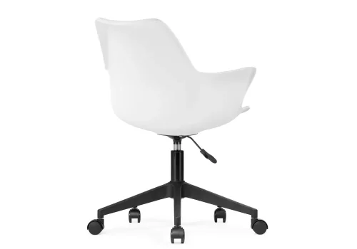 Компьютерное кресло Tulin white / black 15706 Woodville, белый/экокожа, ножки/пластик/чёрный, размеры - *910***600*600 фото 4