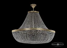Люстра потолочная хрустальная 19283/H1/100IV Pa Bohemia Ivele Crystal прозрачная на 18 ламп, основание латунь в стиле классика sp