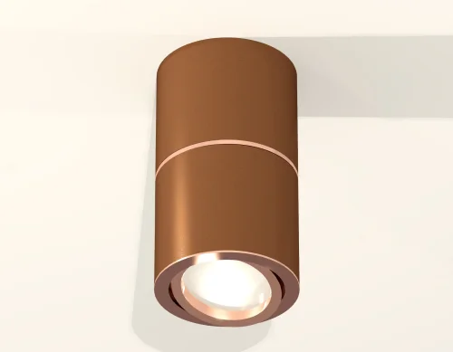 Светильник накладной Techno spot XS7404080 Ambrella light коричневый 1 лампа, основание коричневое в стиле хай-тек современный круглый фото 3