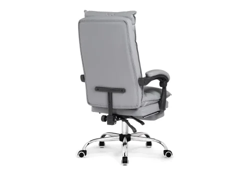 Компьютерное кресло Fantom light gray 15573 Woodville, серый/экокожа, ножки/металл/хром, размеры - *1240***610* фото 6